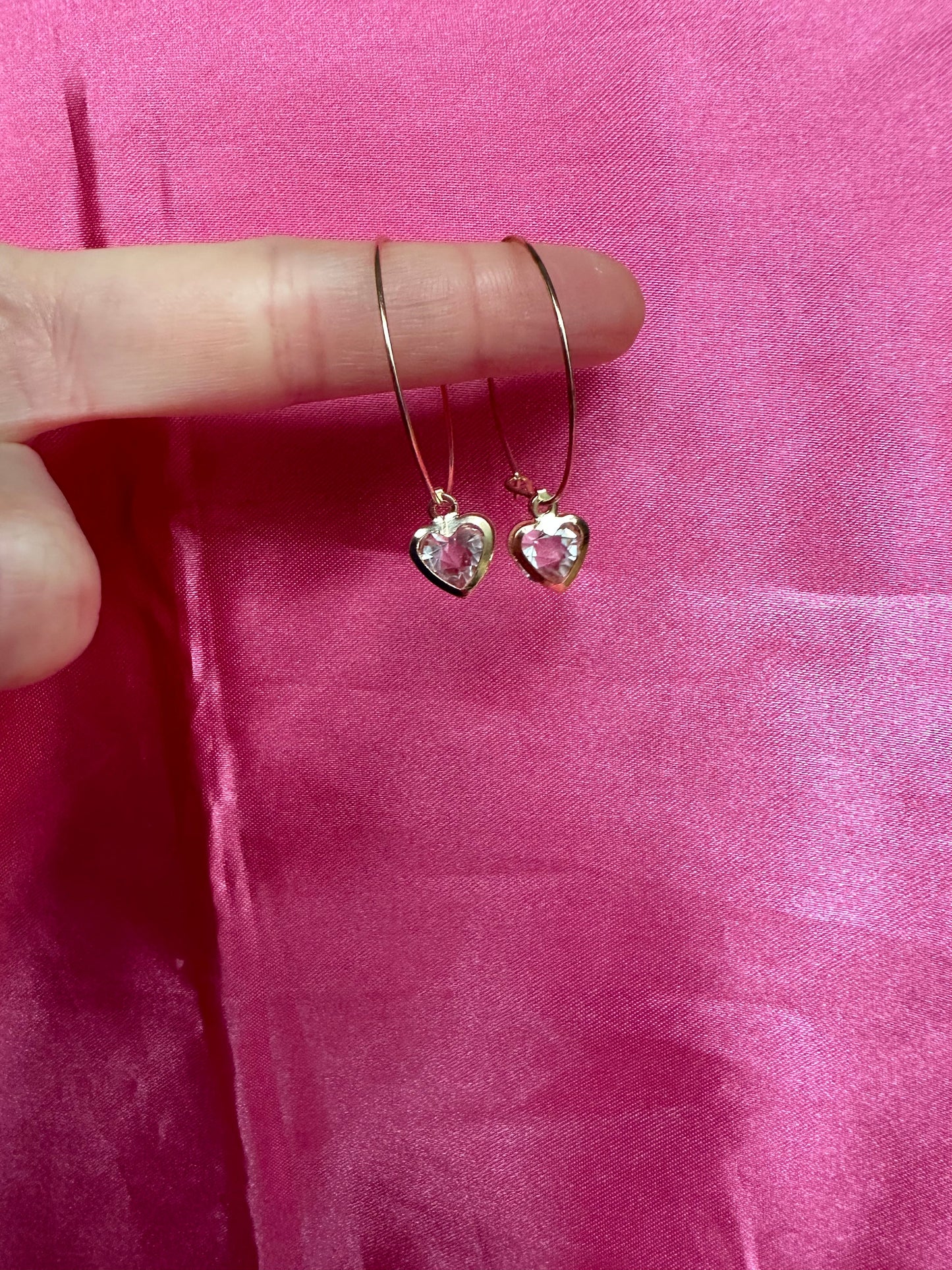 Crystal shape earrings