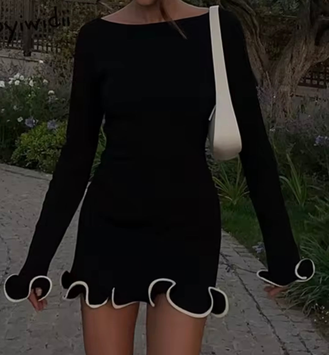 Mini ruffles dress