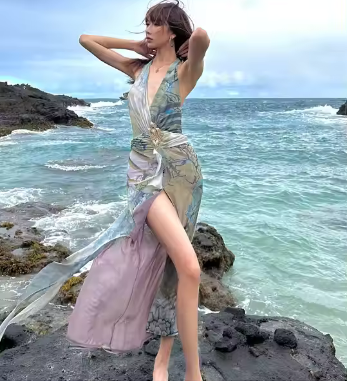 Jungle maxi dress
