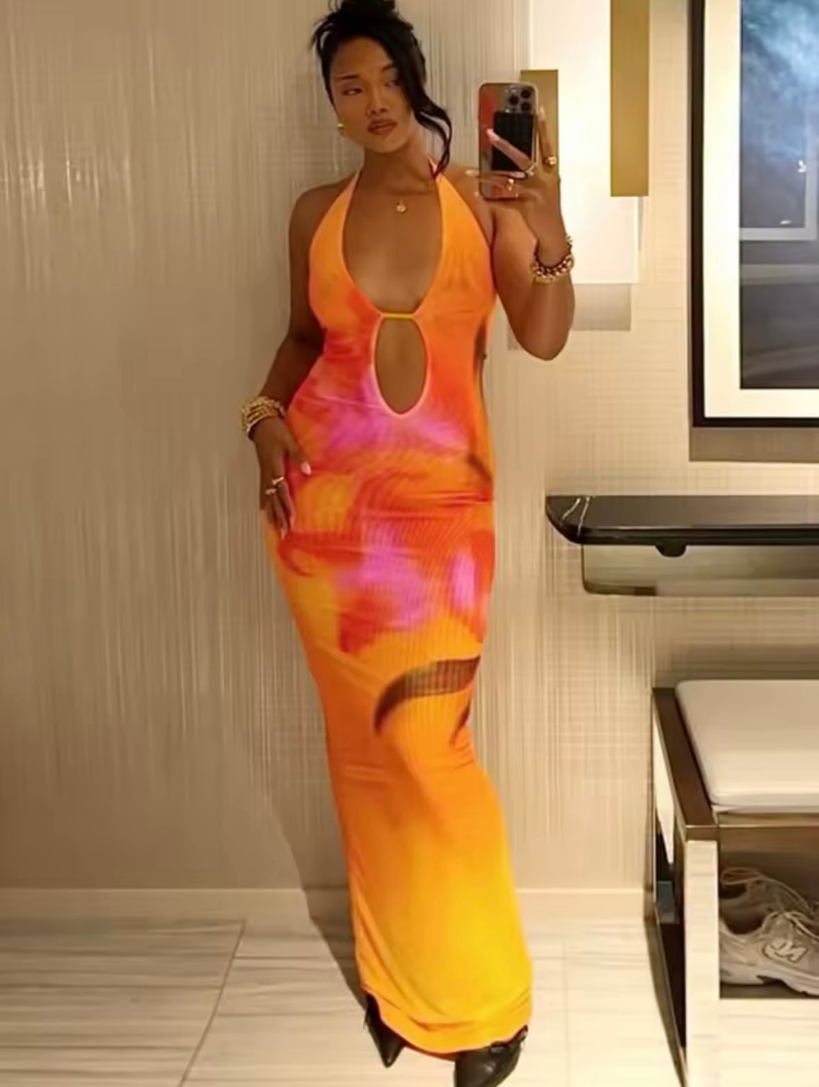 Sunset maxi dress