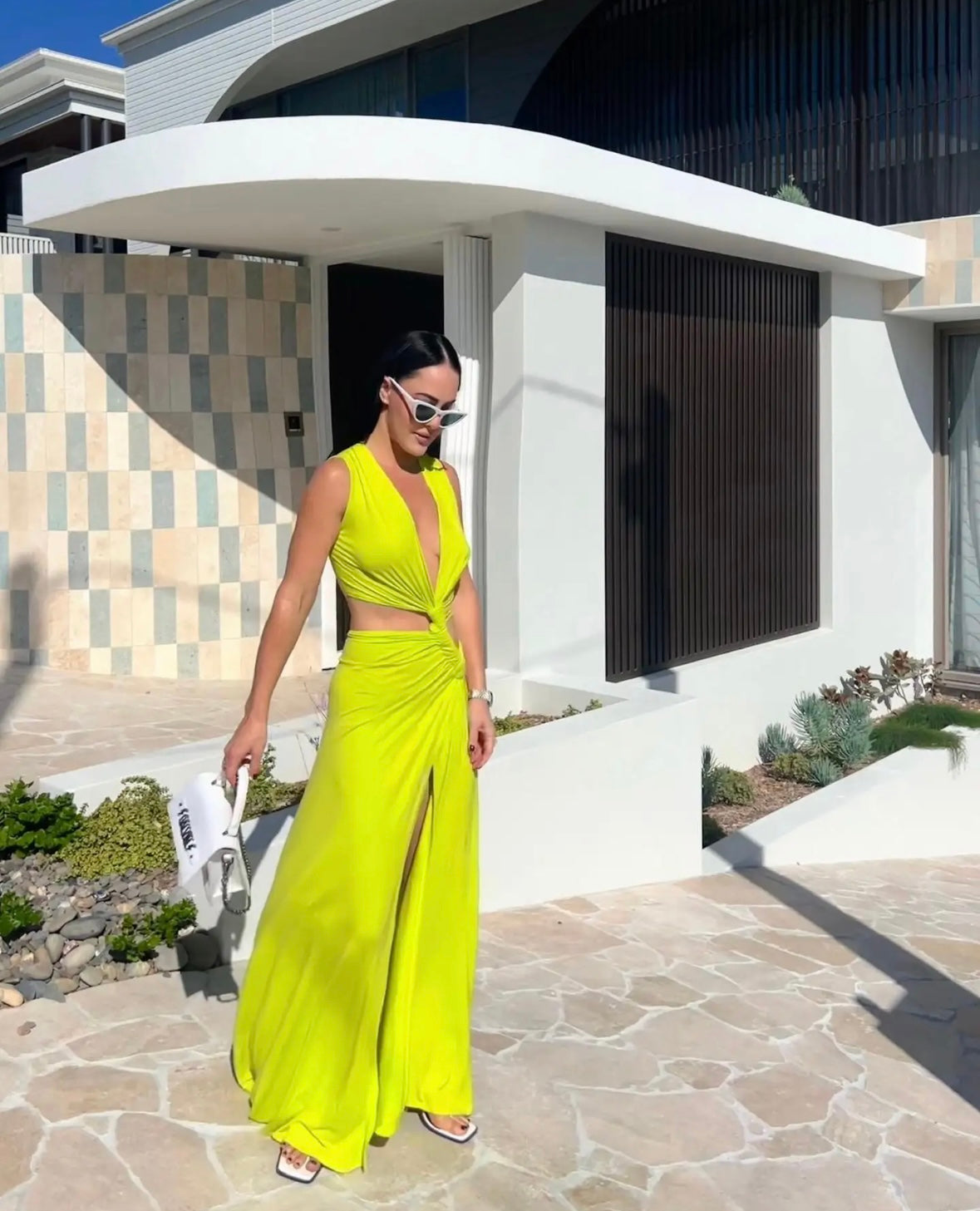 Sexy cut out summer maxi dress