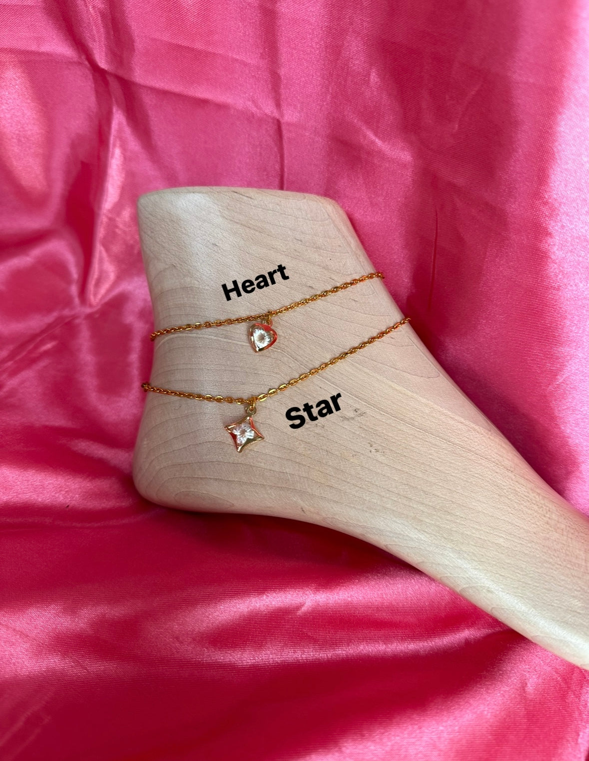 Crystal shape anklet