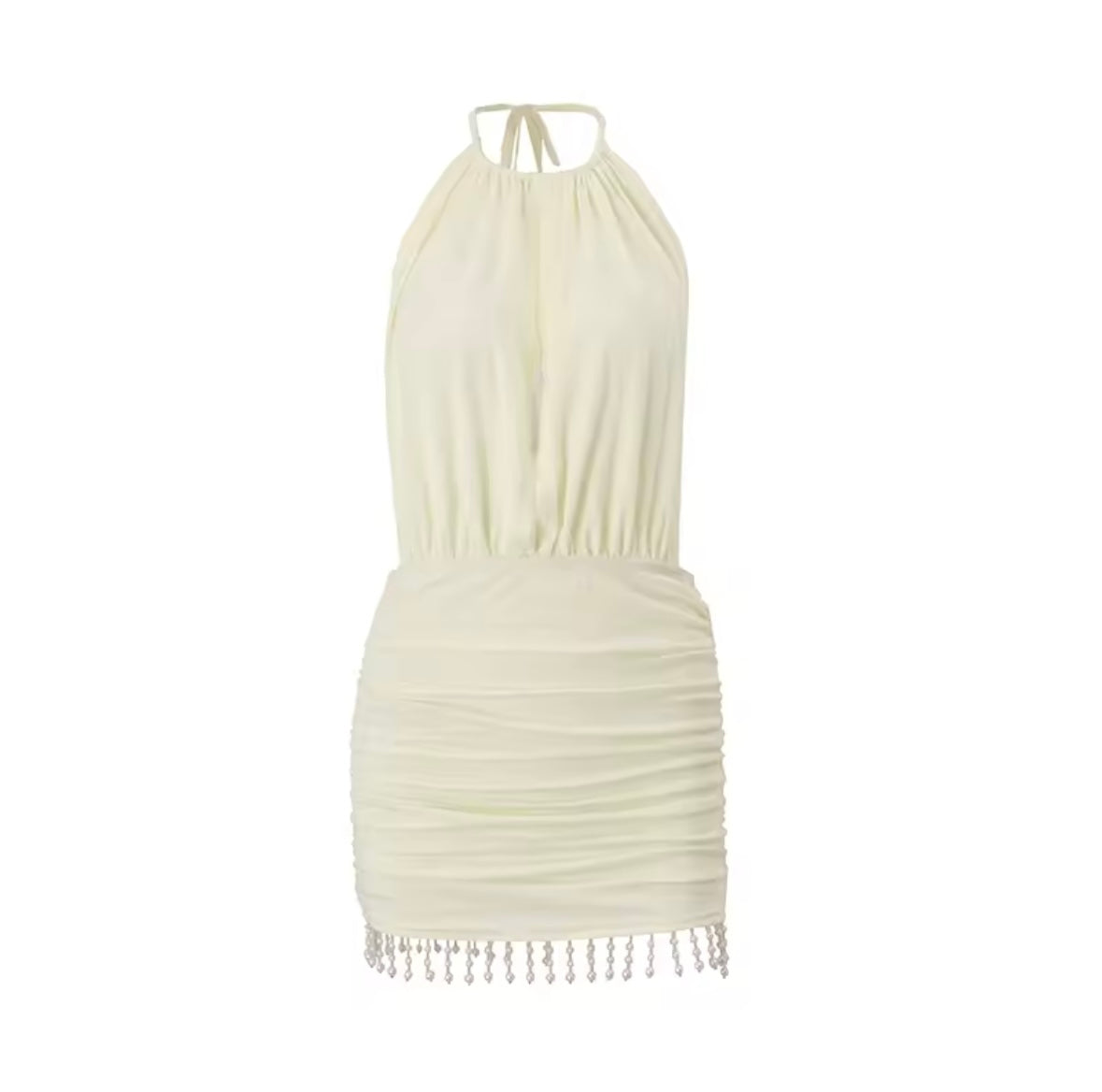 Mini halter neck dress