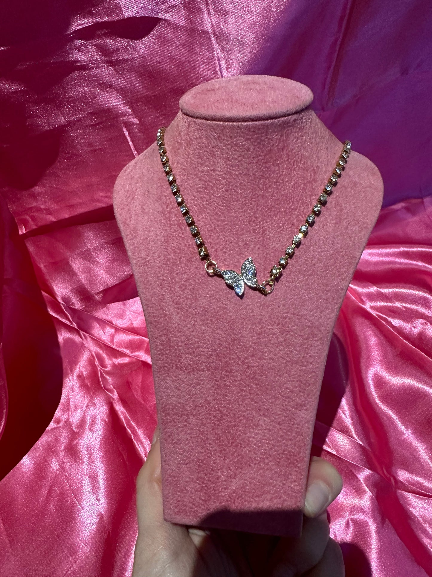 Dainty butterfly necklace