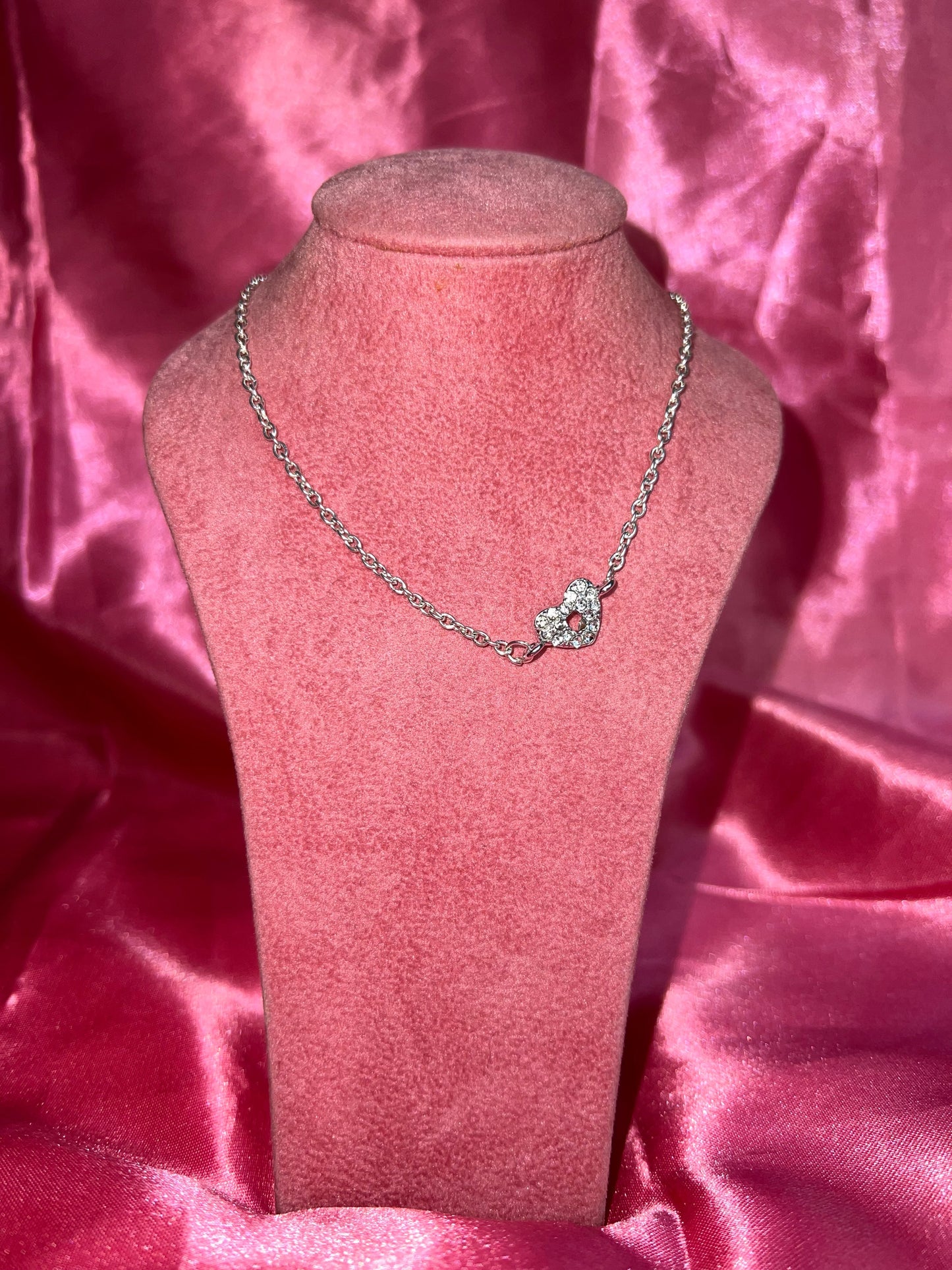 Heart lock necklace