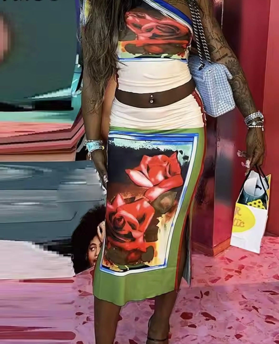 Rose print co ord set