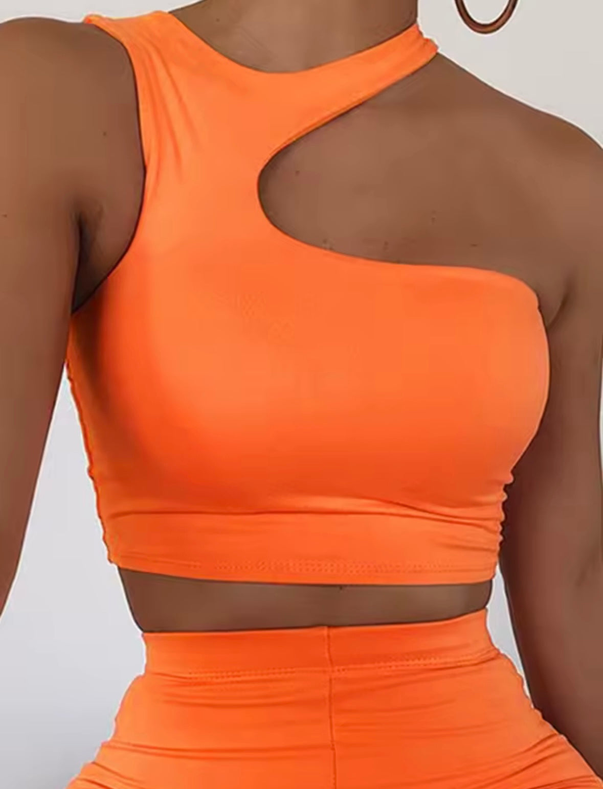 Asymmetrical crop top
