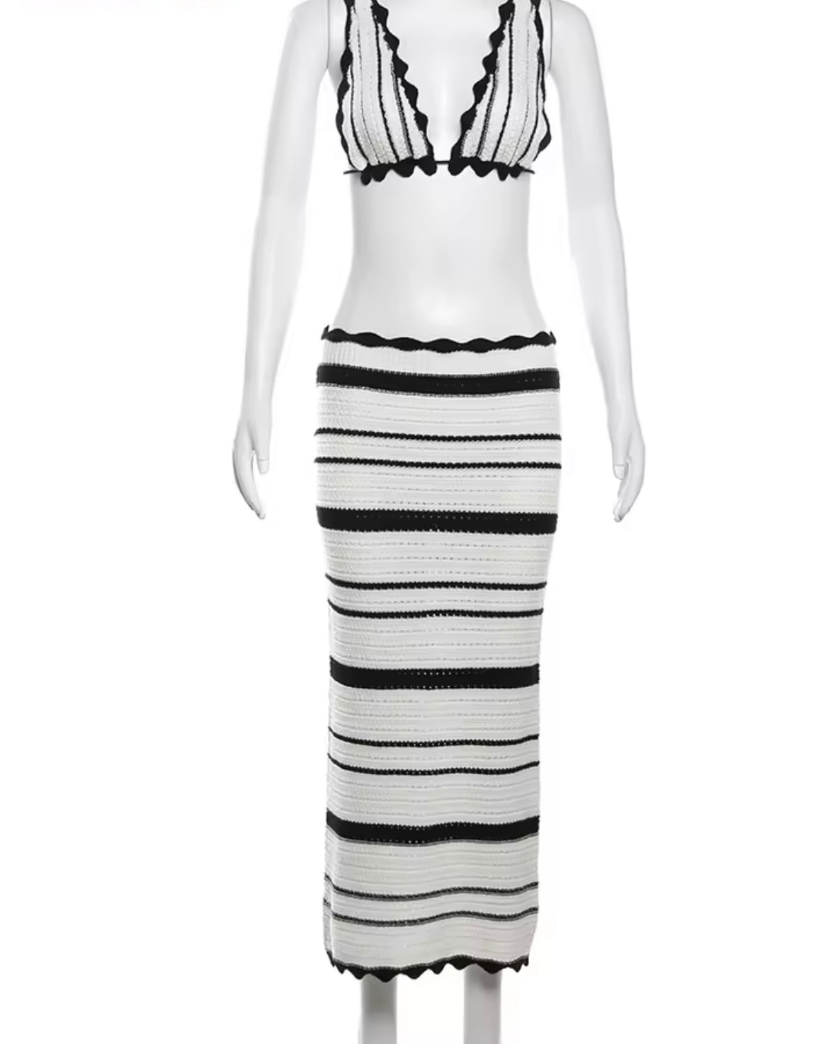 Knit two piece mono co ord set