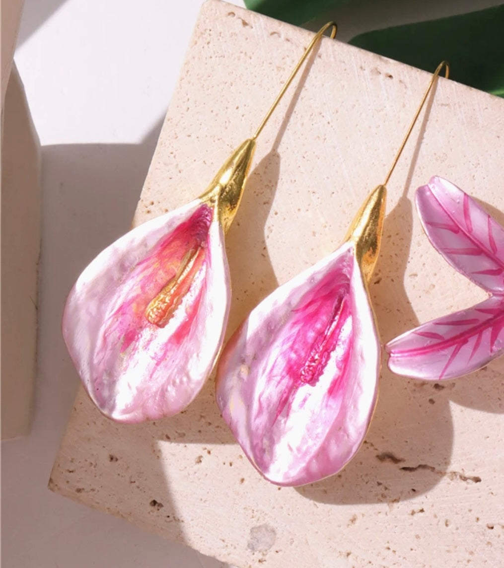 Flower earrings