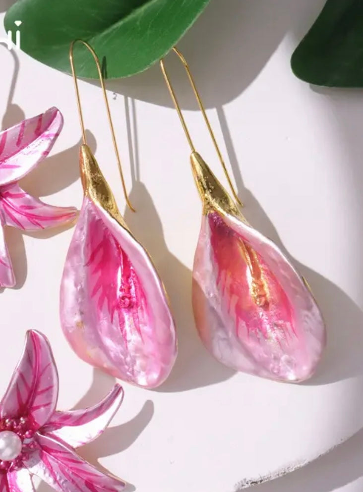 Flower earrings