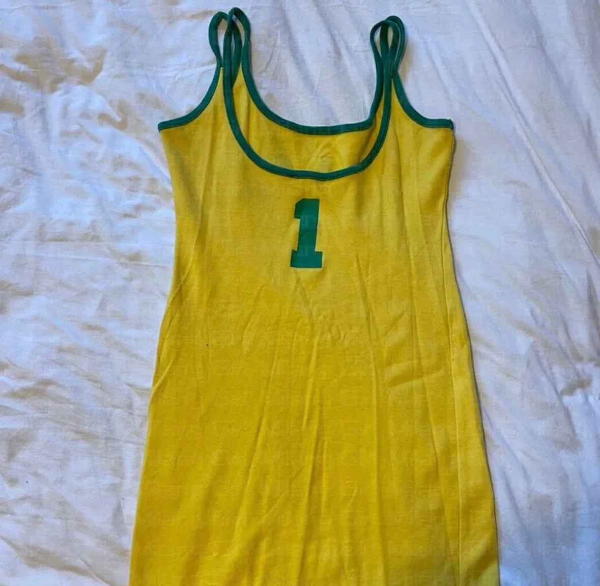 Brasil yellow mini dress