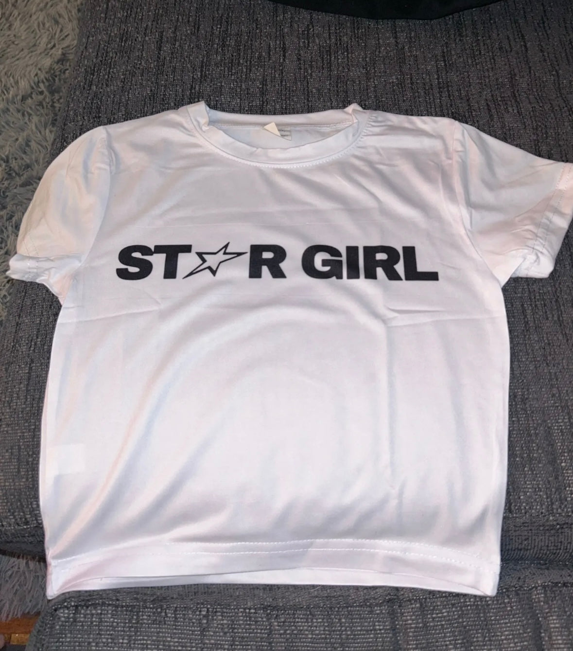 Star girl slogan crop top