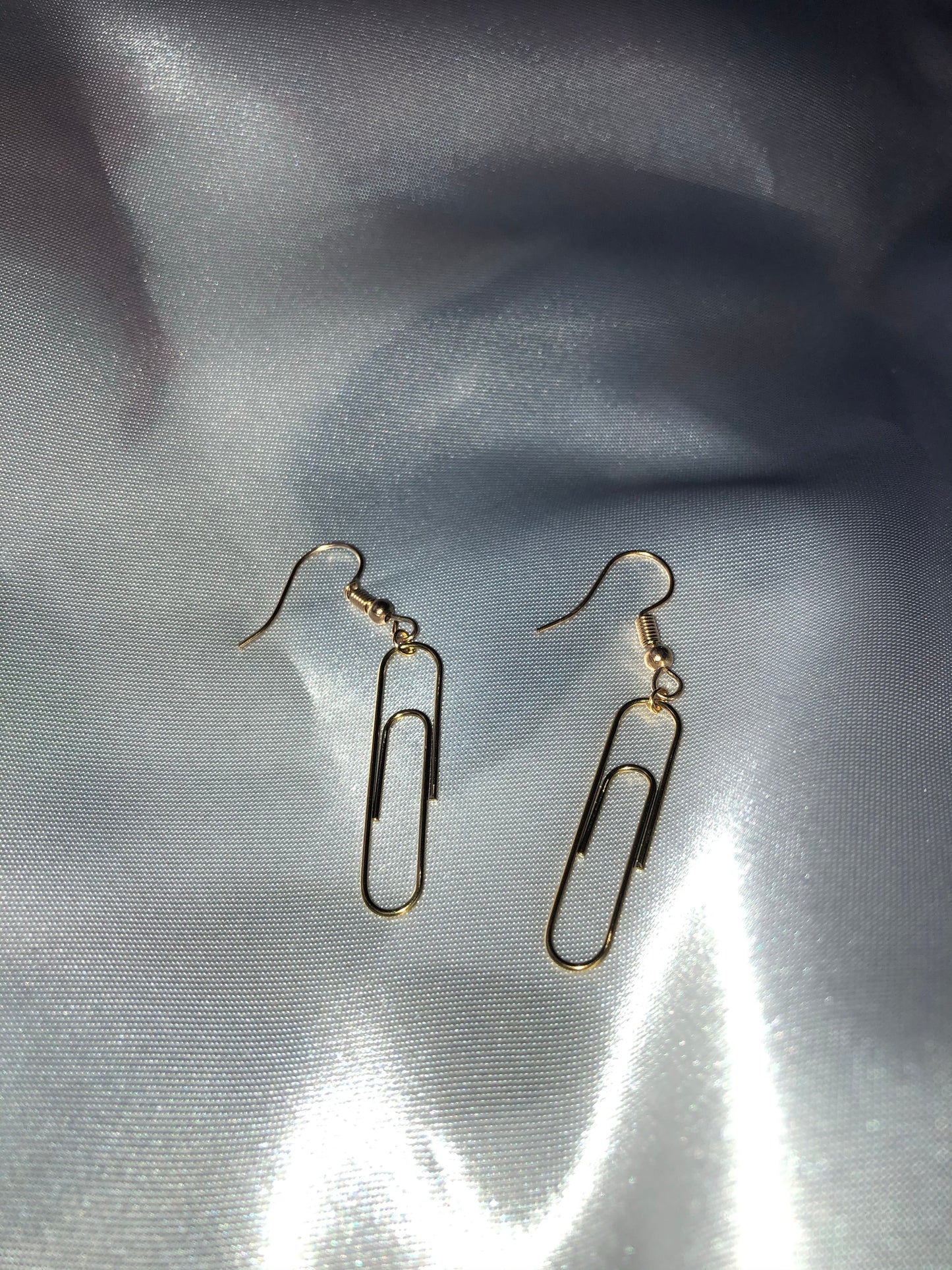 Paper clip earrings