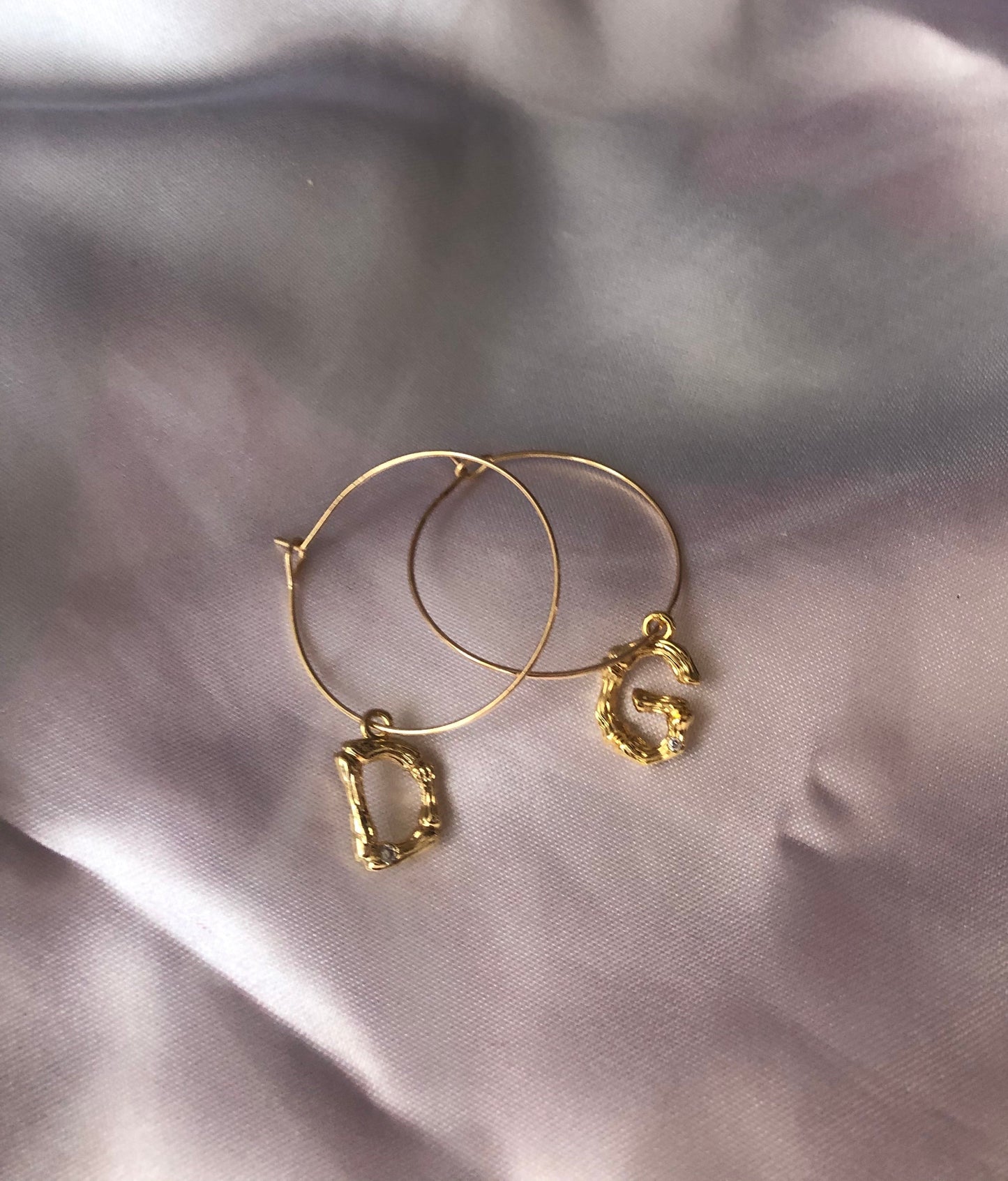 Bamboo letter hoops
