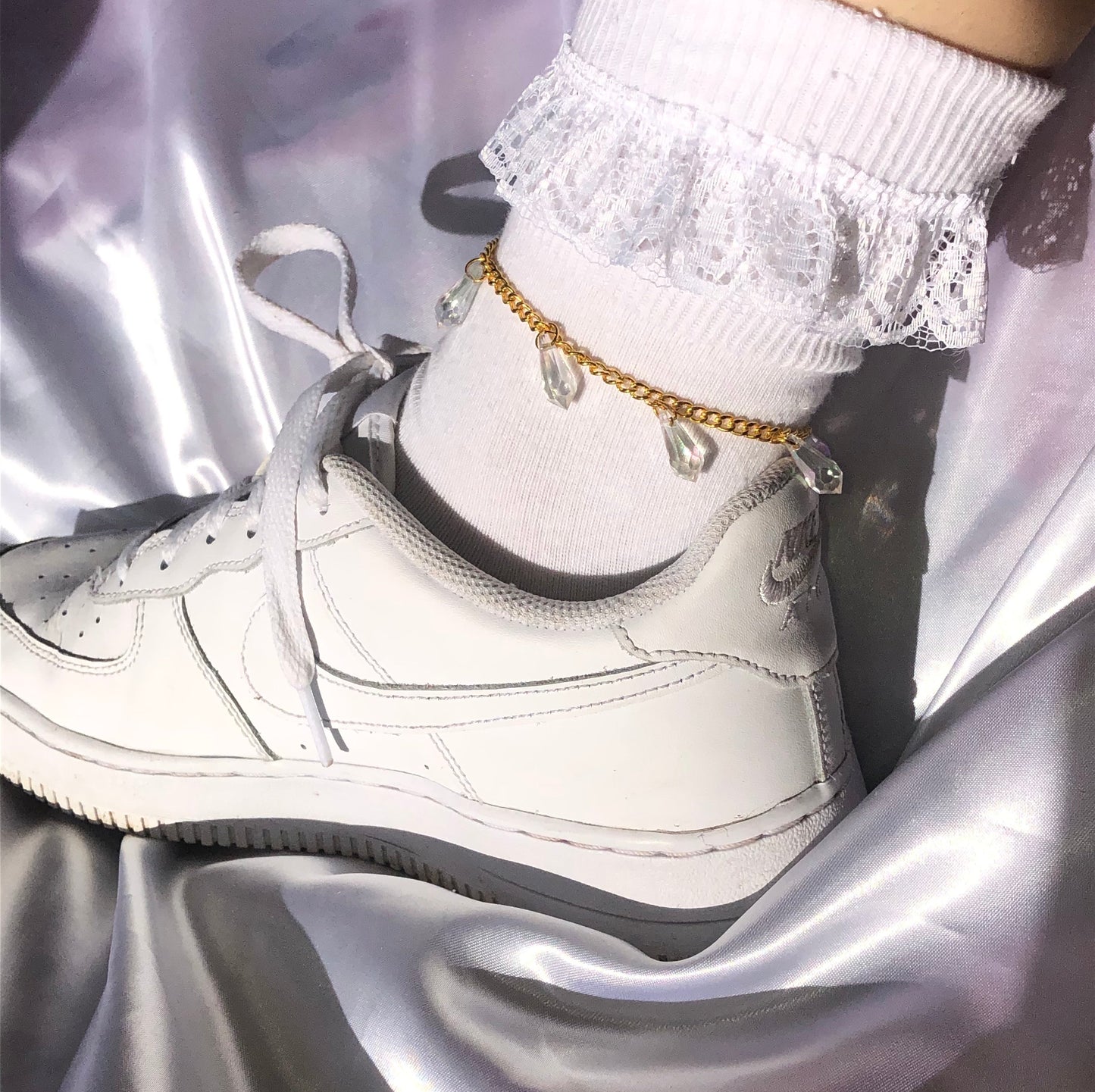 Rain drop anklet