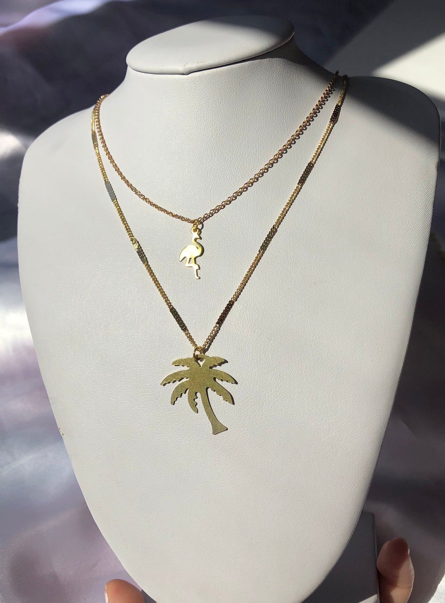 Palm tree necklace
