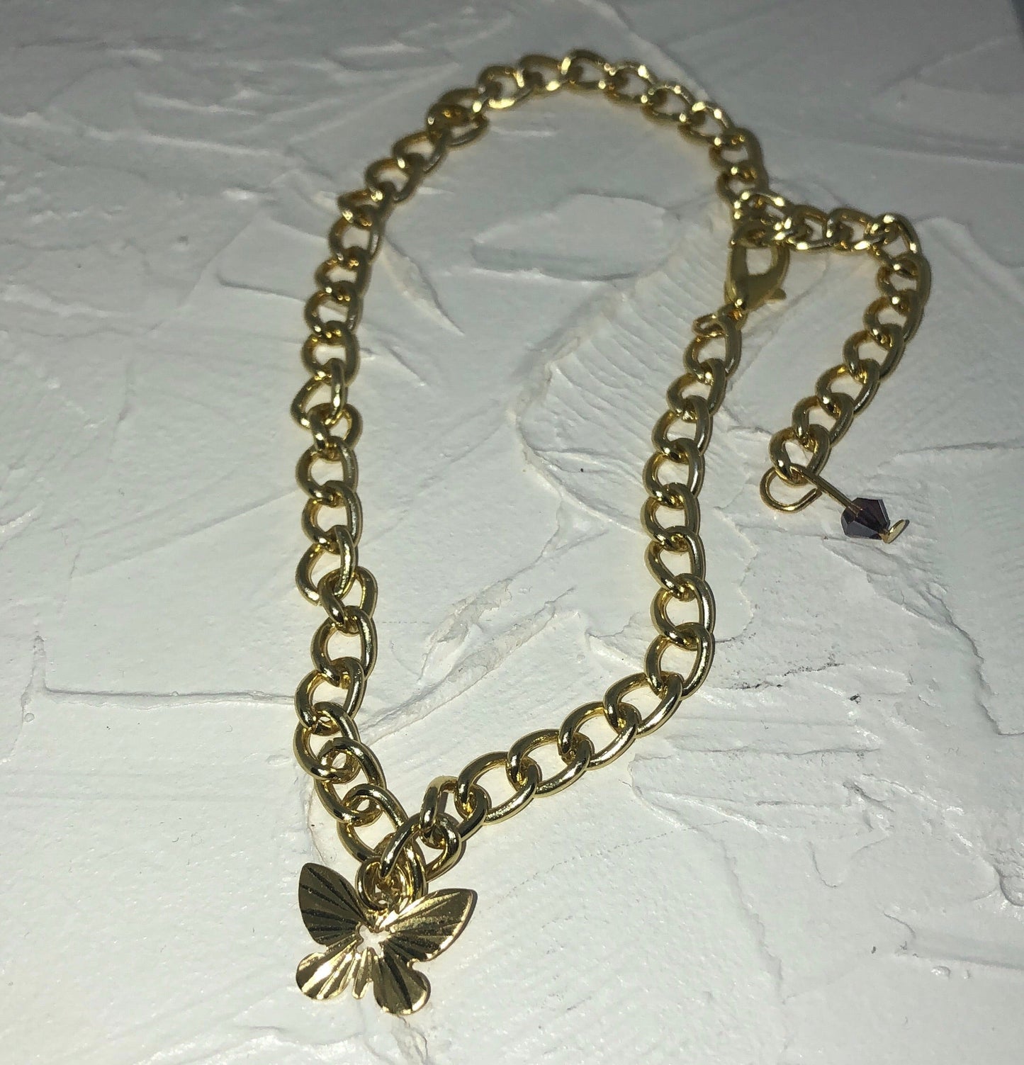 Butterfly anklet - Icegoldbyvee