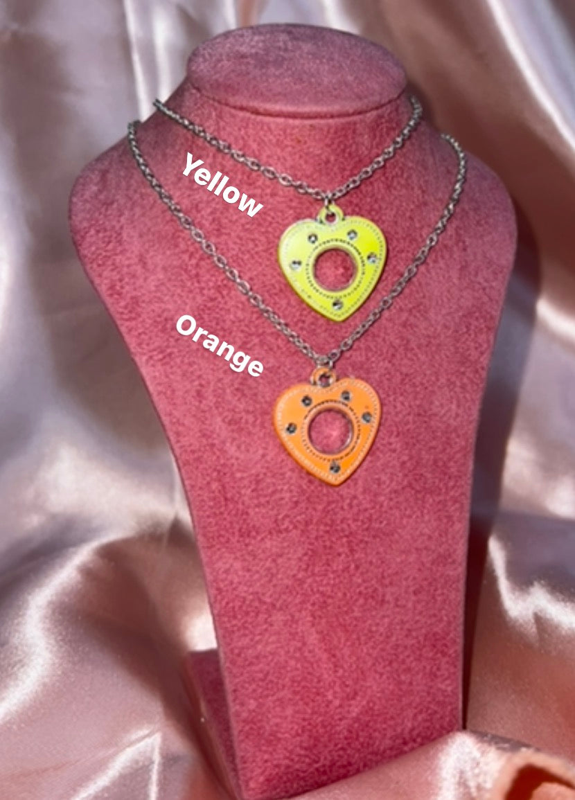 Colour heart necklace