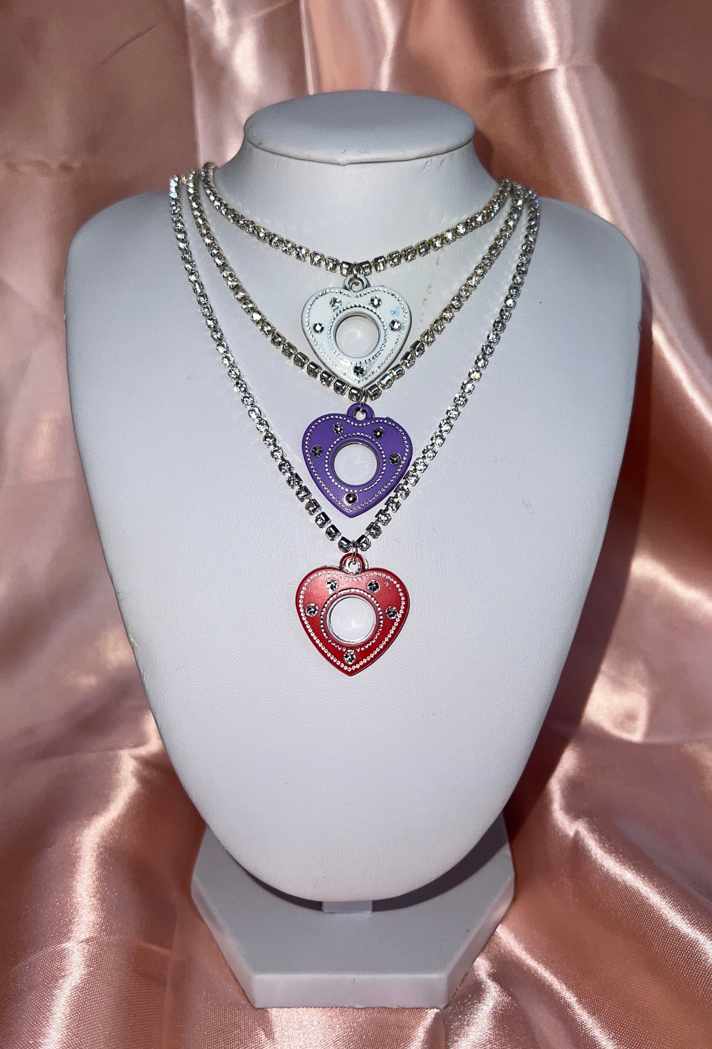 Colour heart necklace