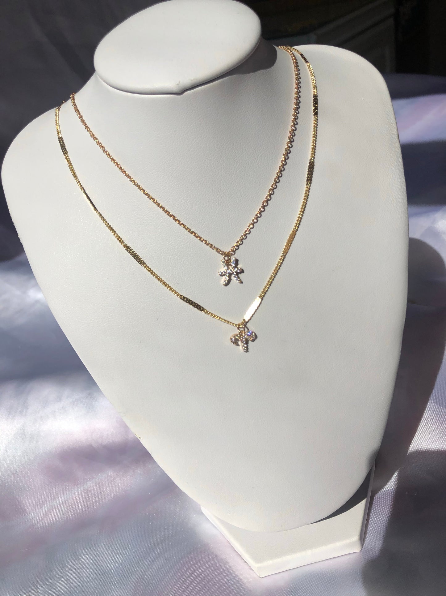 Cz zodiac necklace