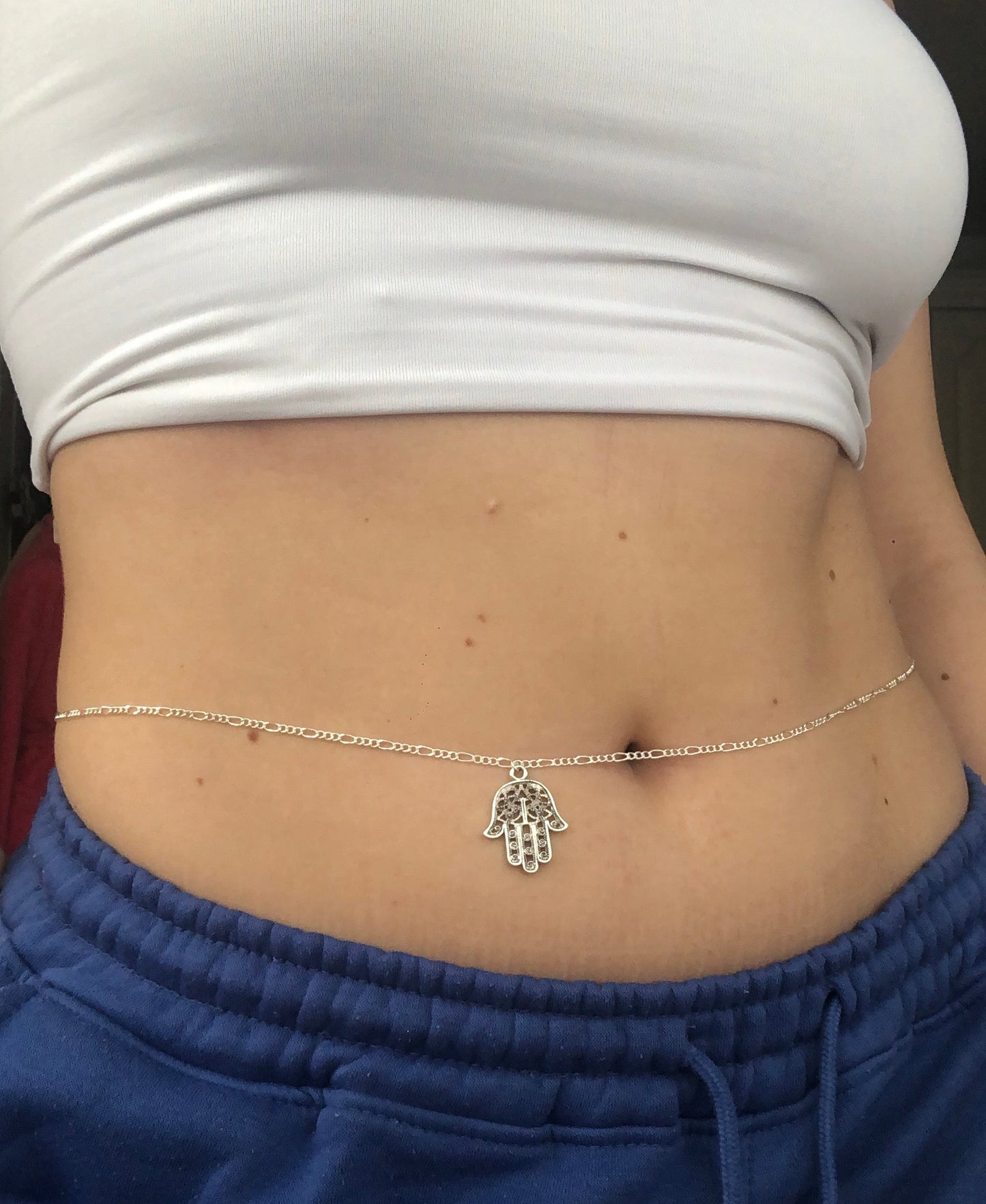 Hand of Fatima belly chain