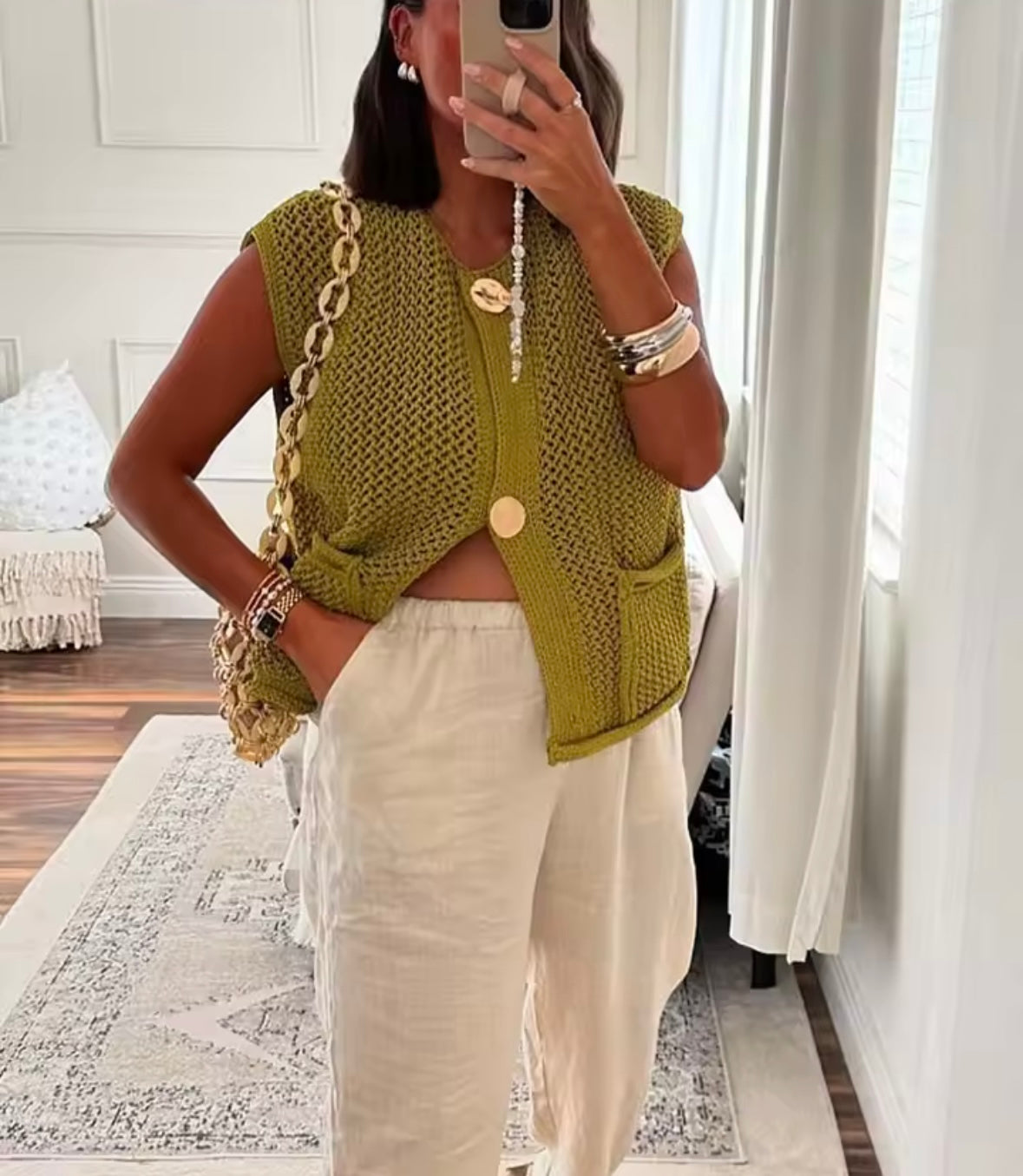 Knitted vest