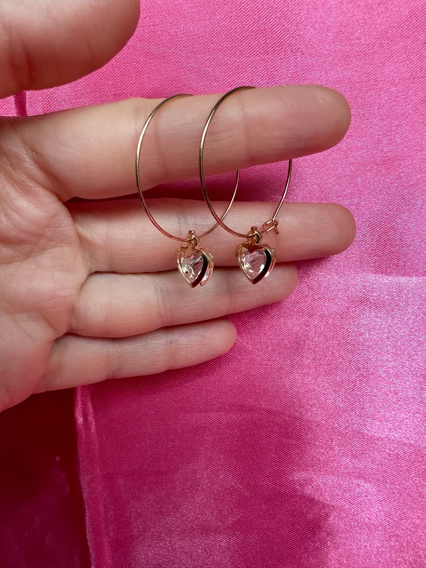 Crystal shape earrings