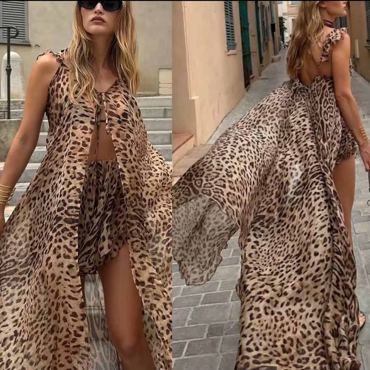 Leopard print co ord set