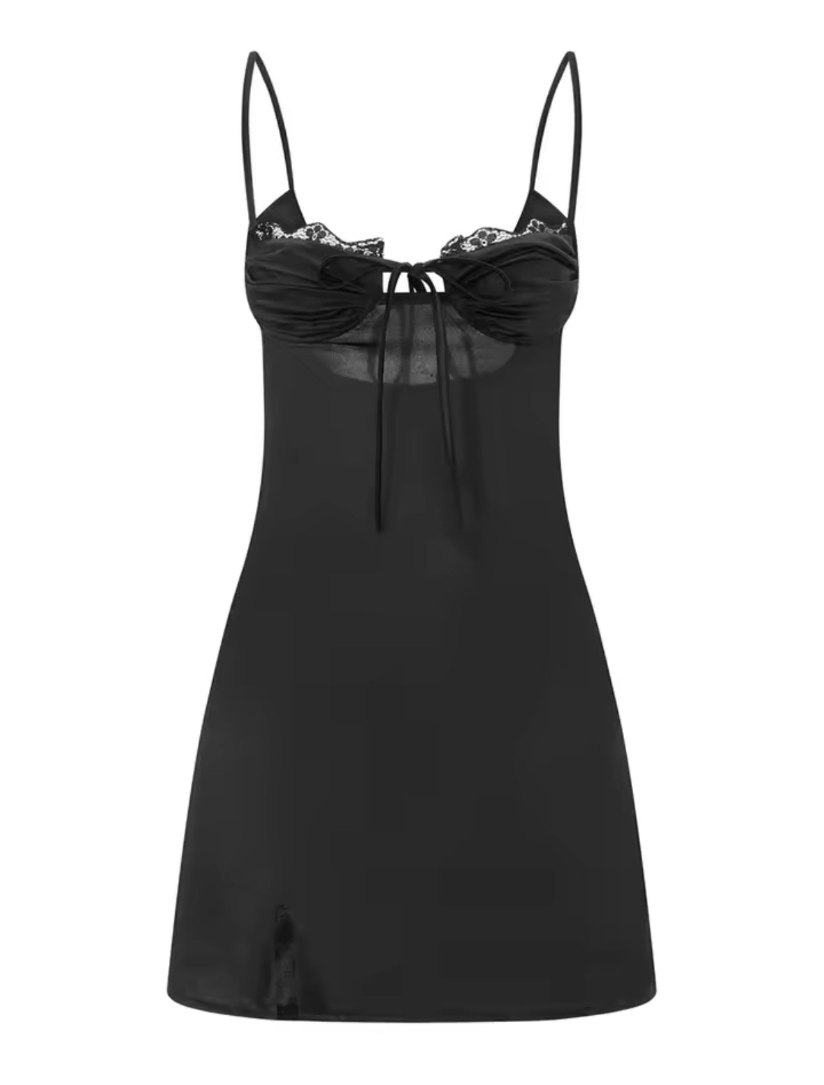 Mini satin dress