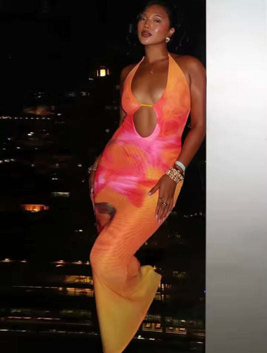 Sunset maxi dress