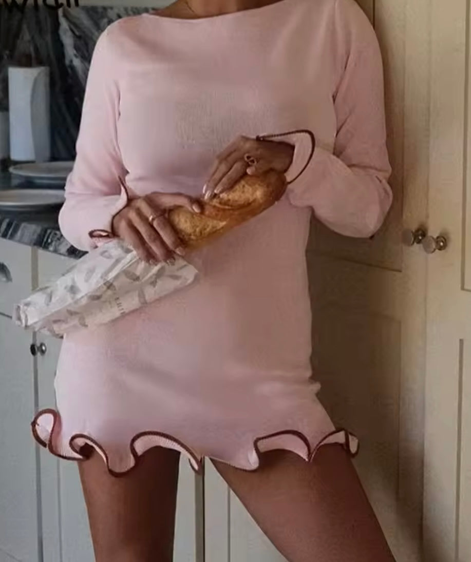 Mini ruffles dress