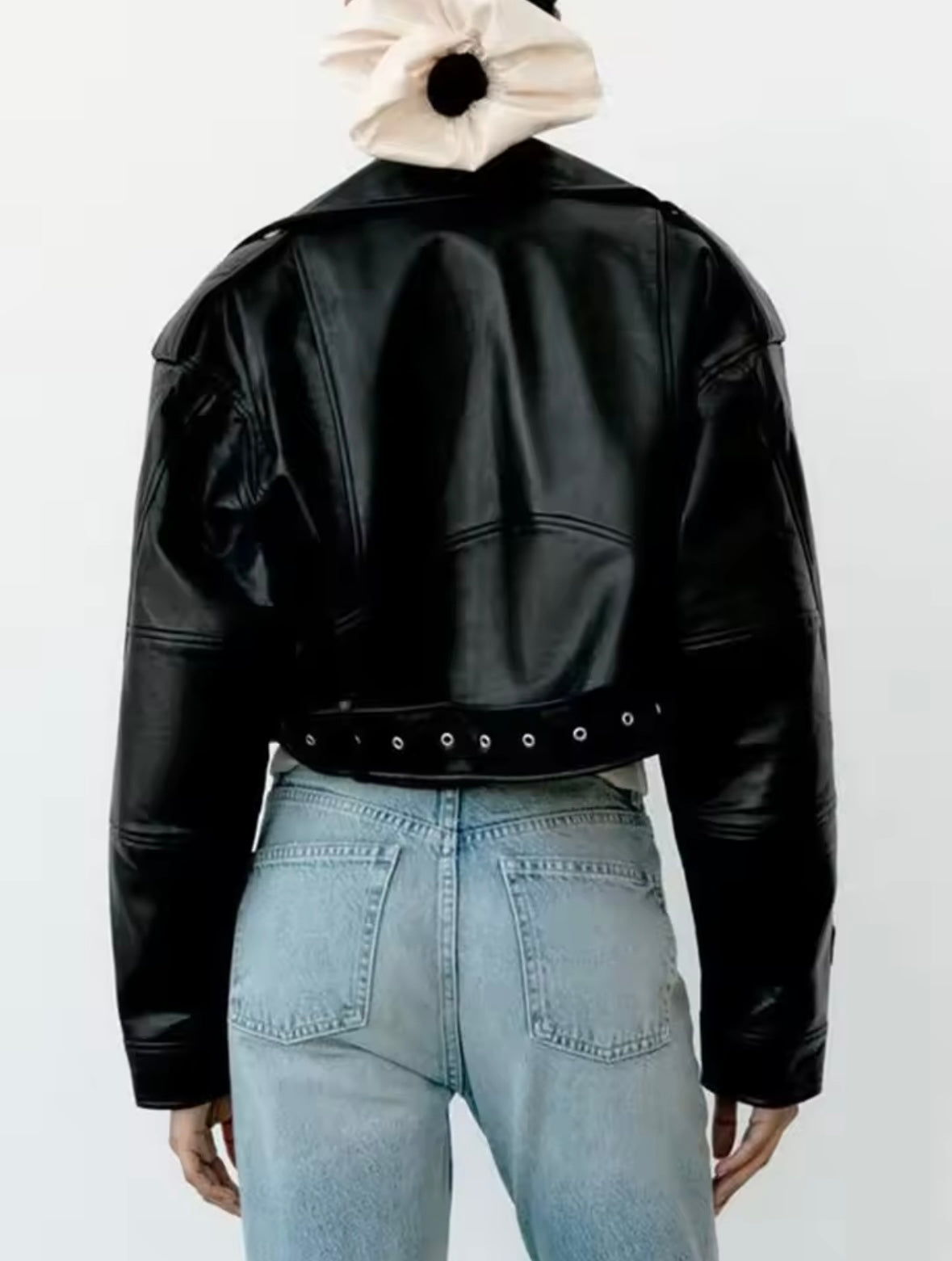 Faux leather jacket