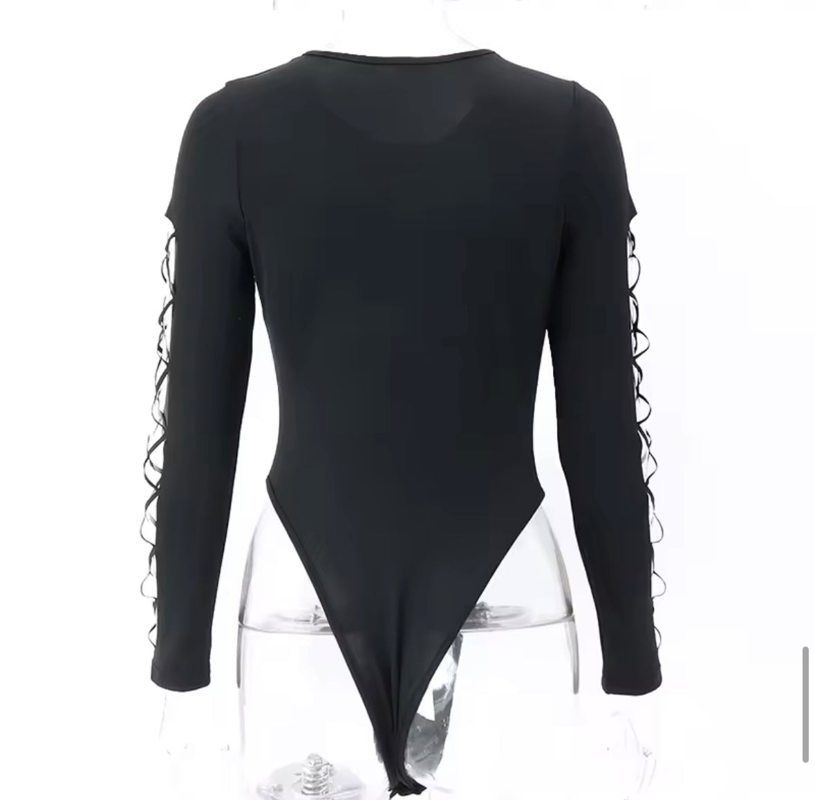 Black cut out bodysuit