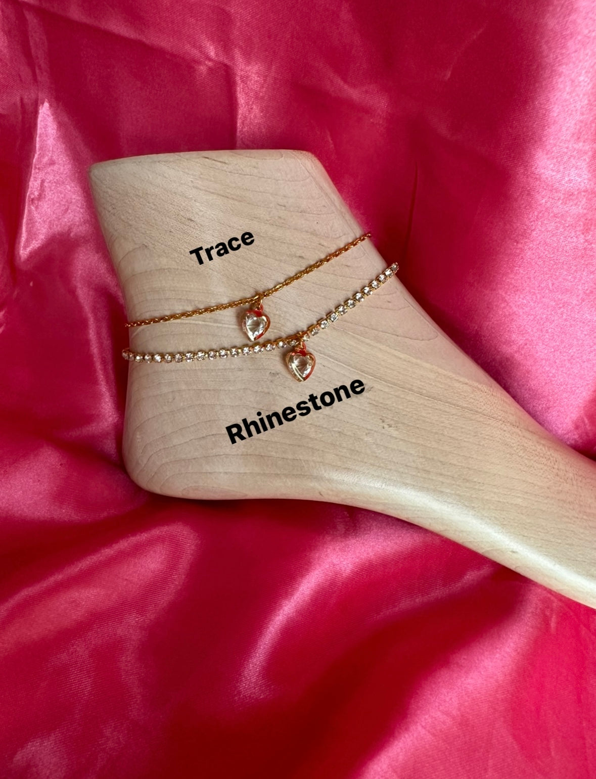 Crystal shape anklet