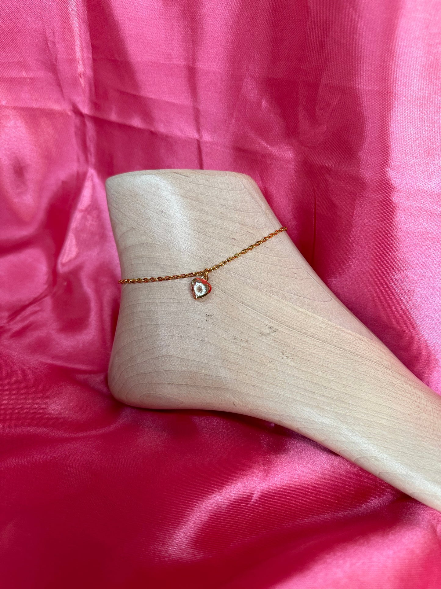 Crystal shape anklet