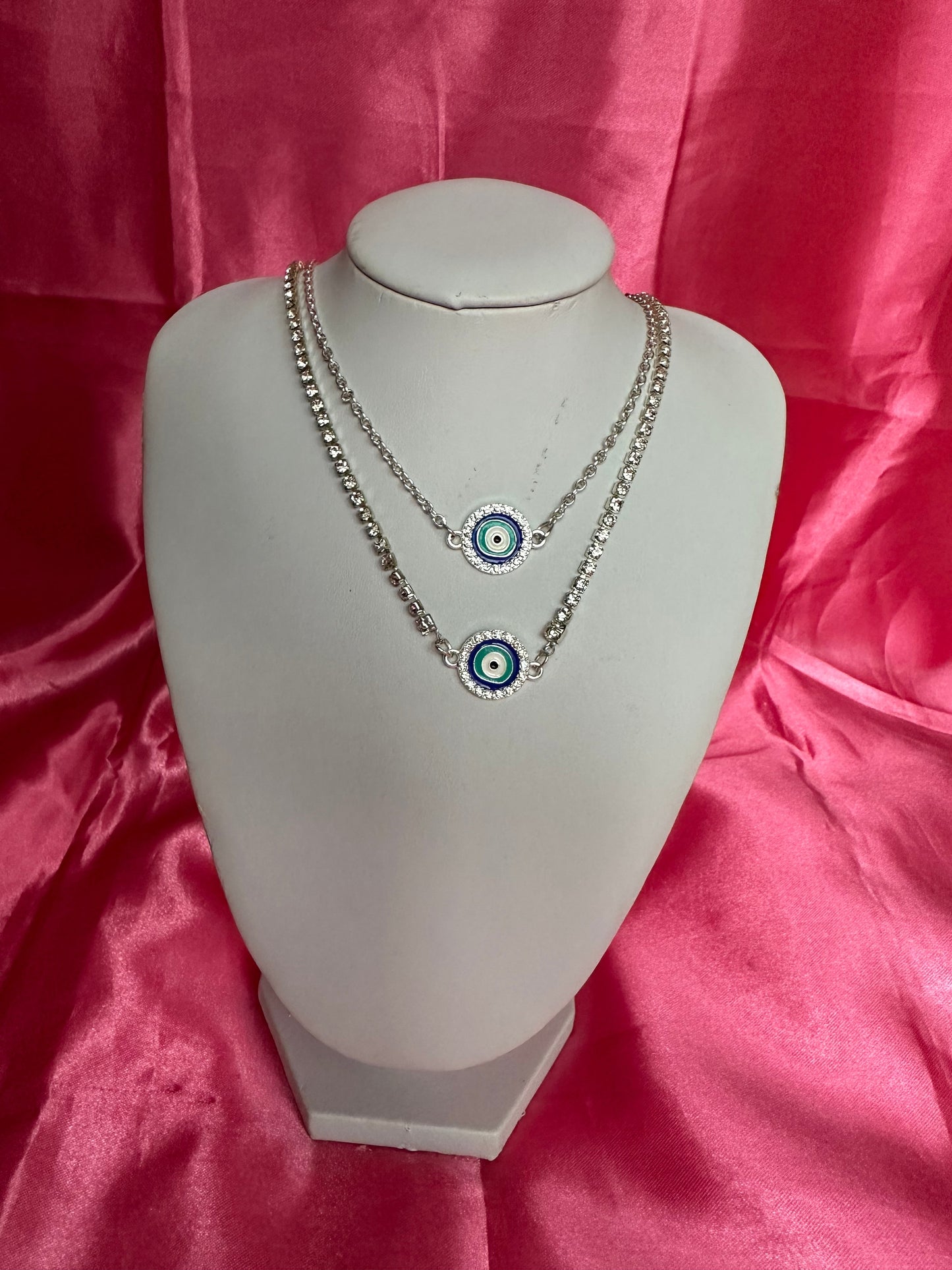 Evil eye pendant necklace