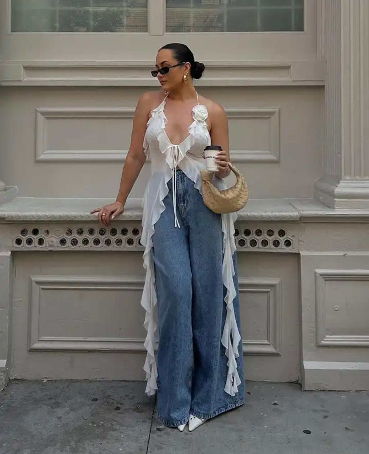 Ruched crop top