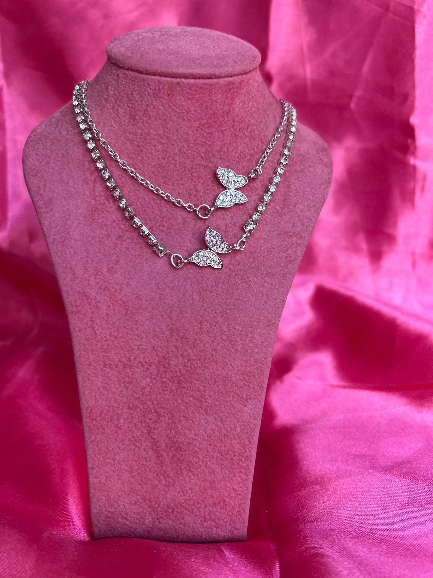 Dainty butterfly necklace