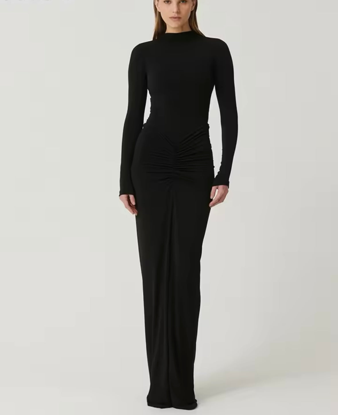 Ruched maxi dress