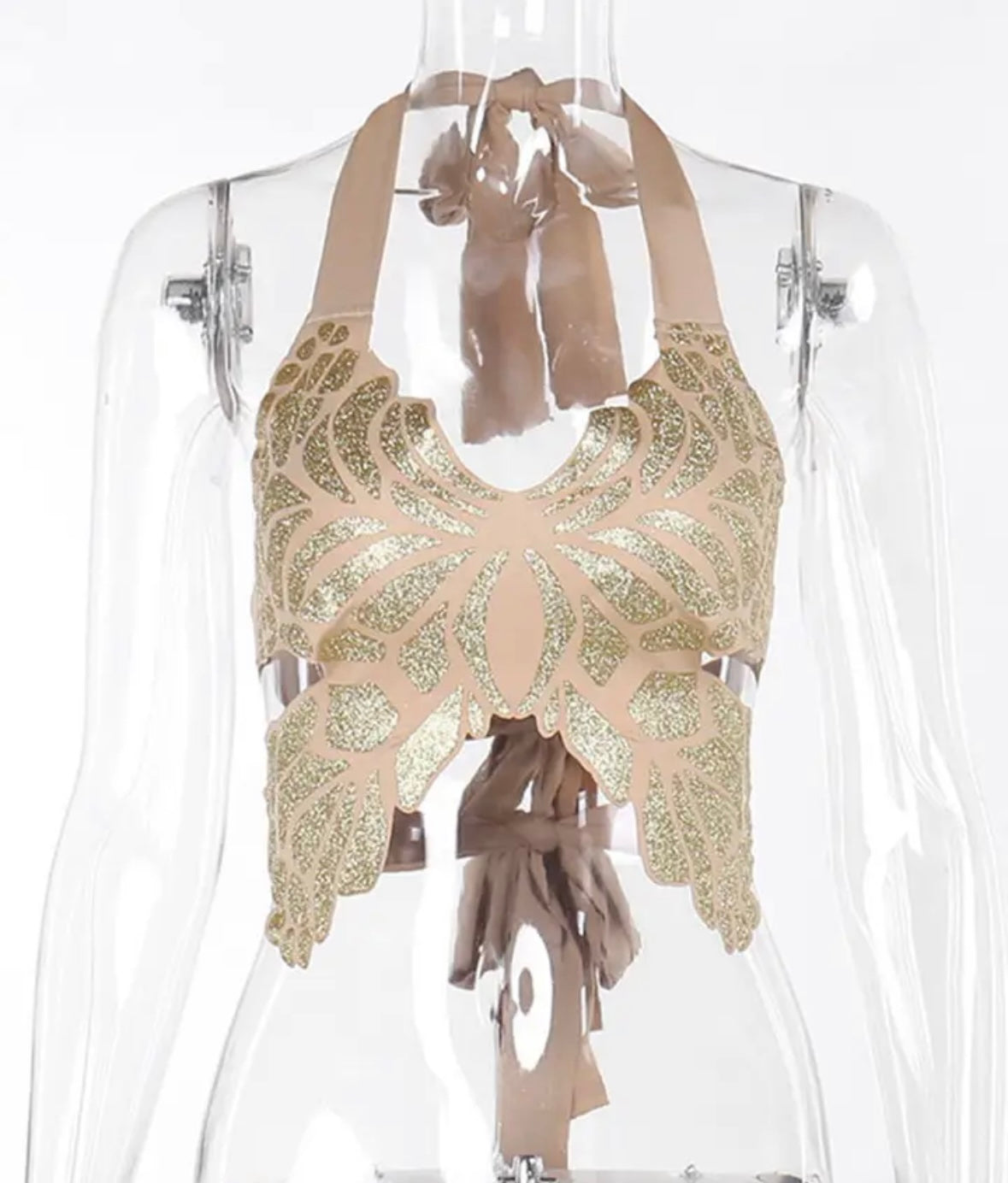 Gold summer top