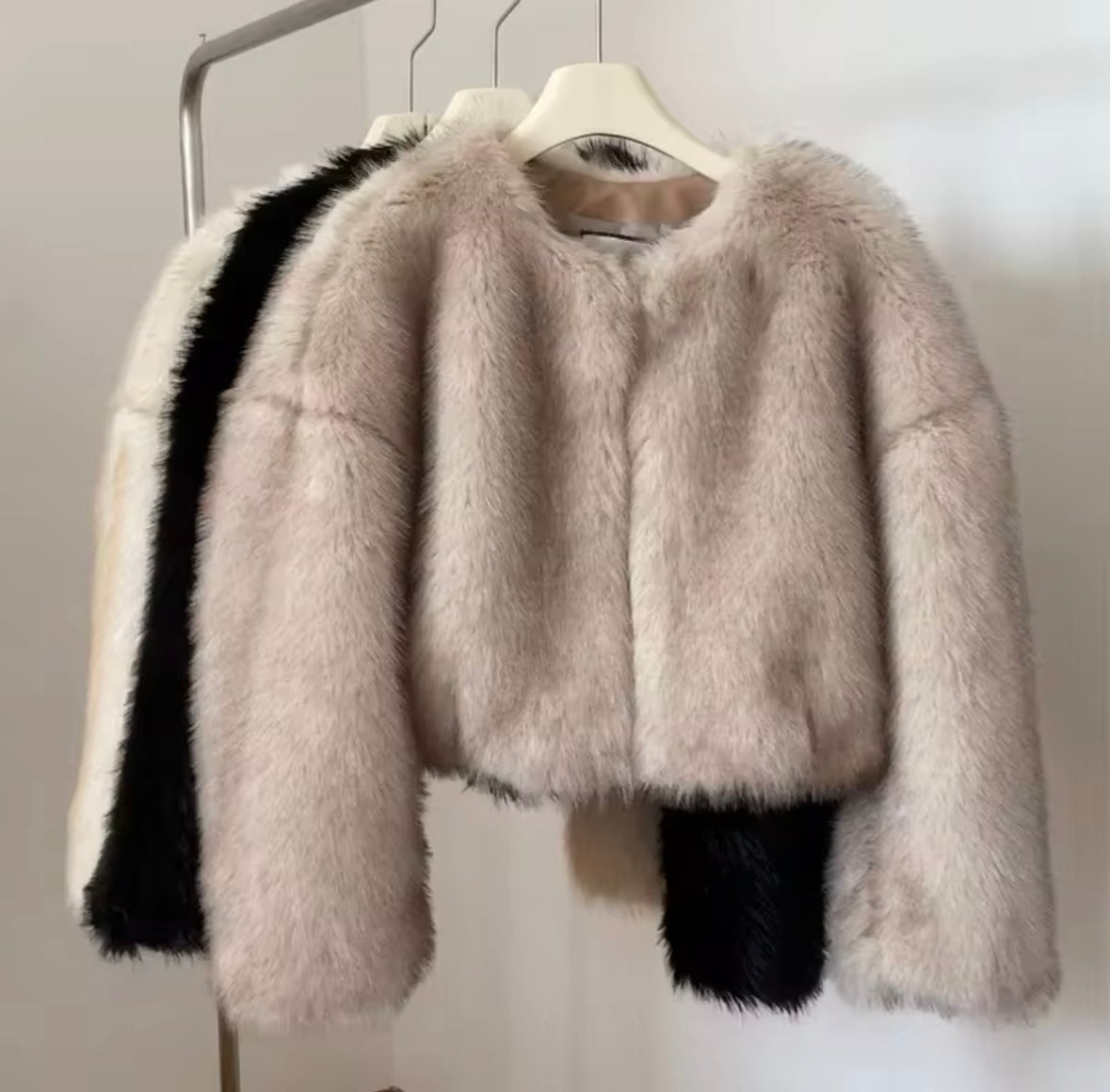 Faux fur jacket
