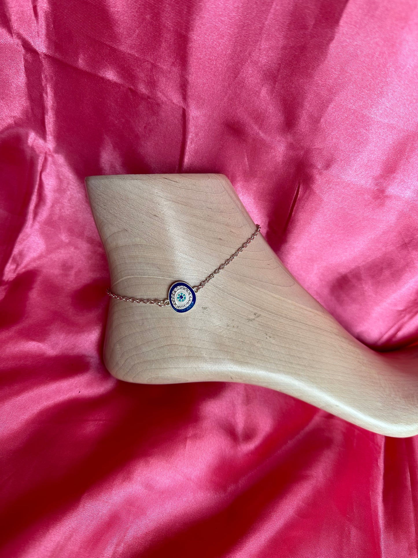 Evil eye luxe anklet