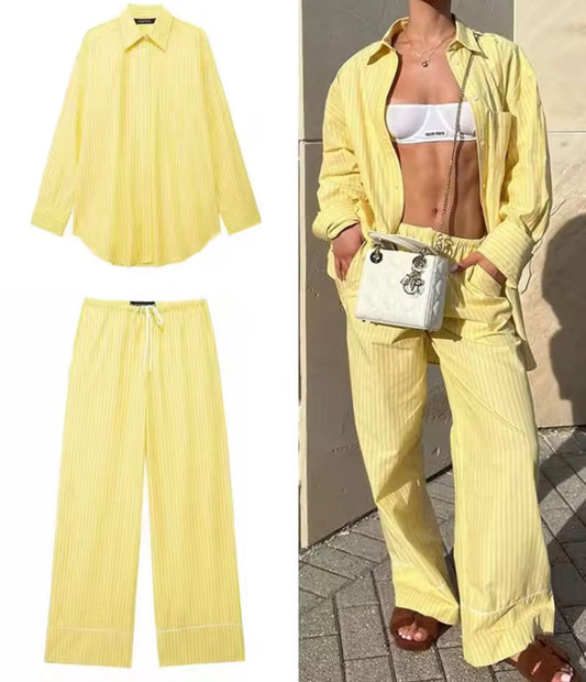 Butter yellow co ord set