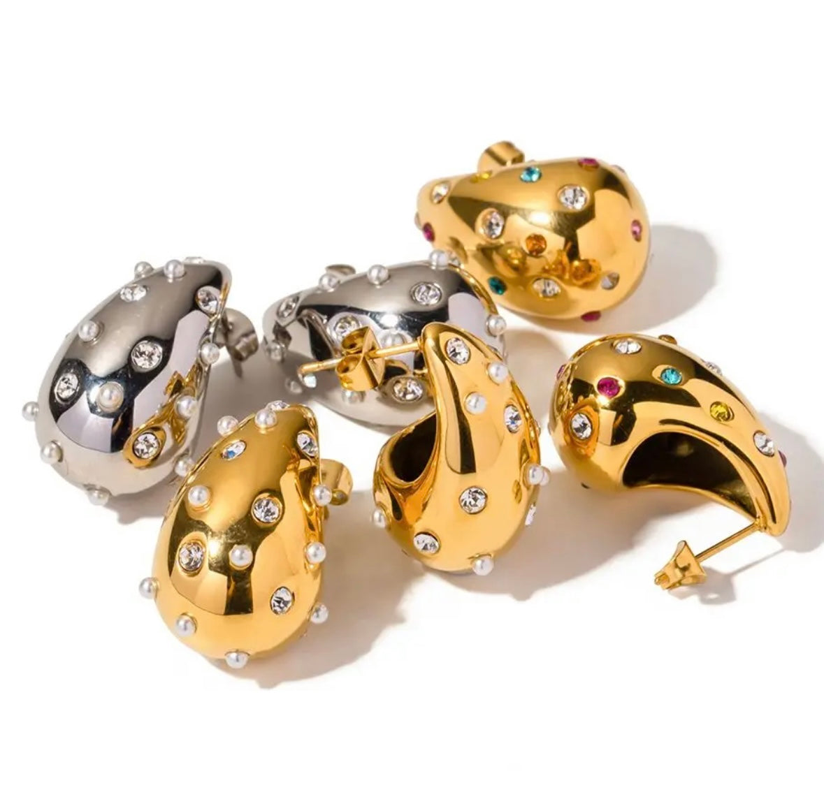 Crystal Water drop earrings