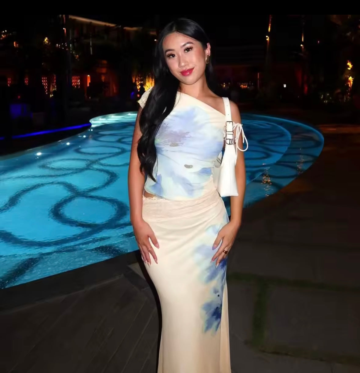 Blue flower co ord set
