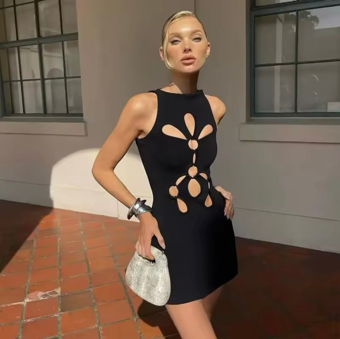 Cut out mini dress