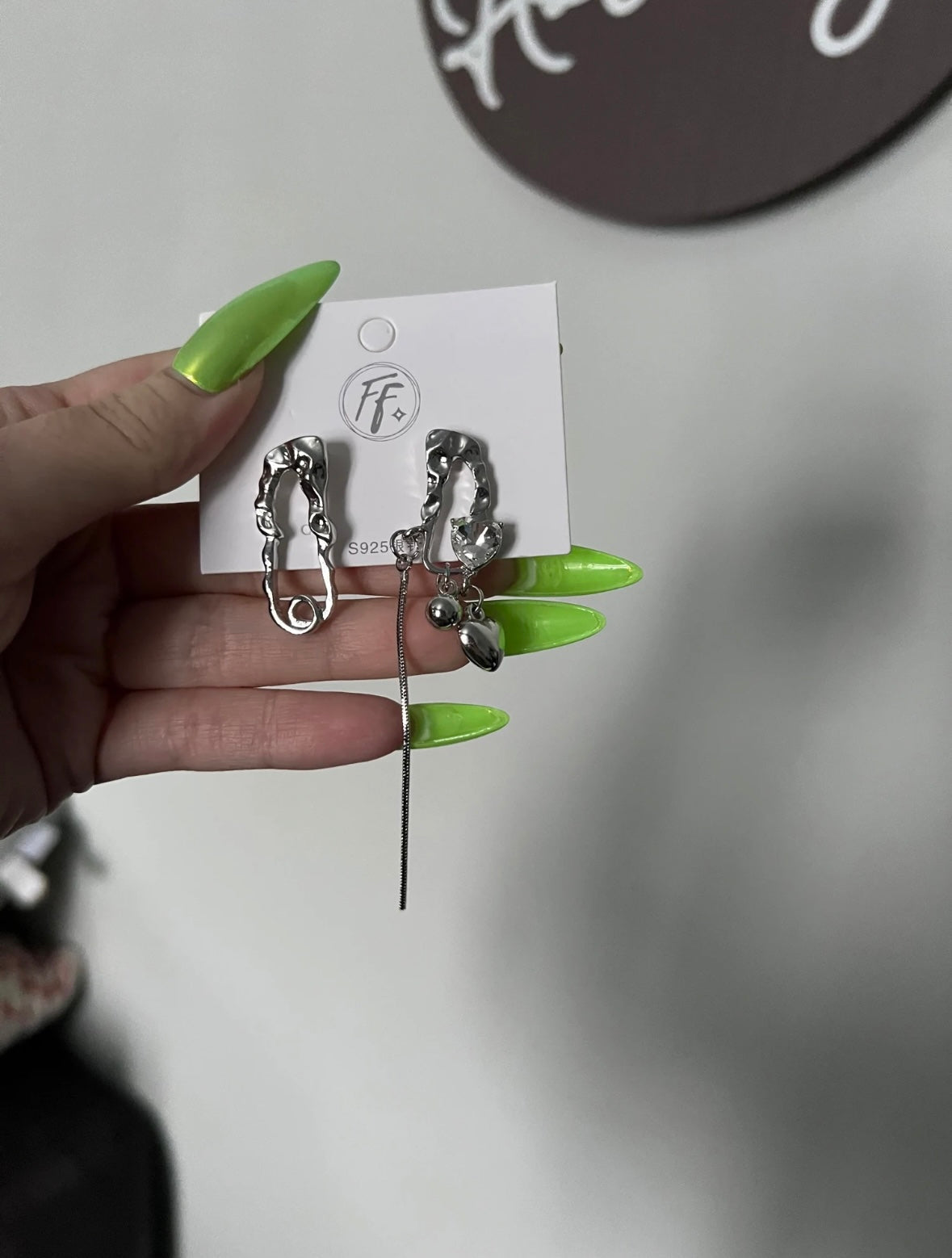 Asymmetrical earrings