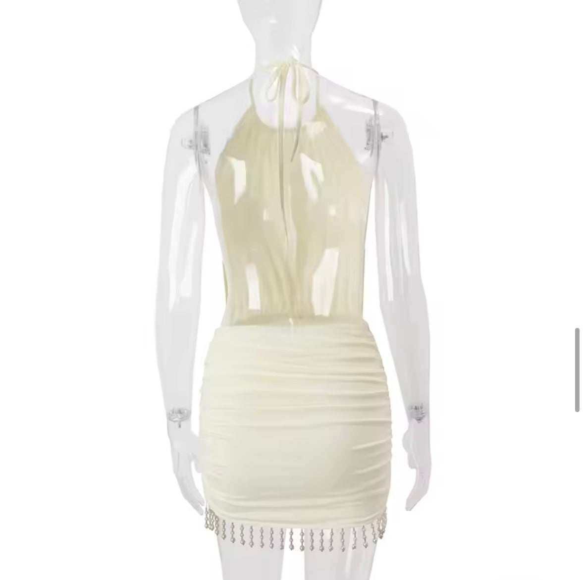 Mini halter neck dress