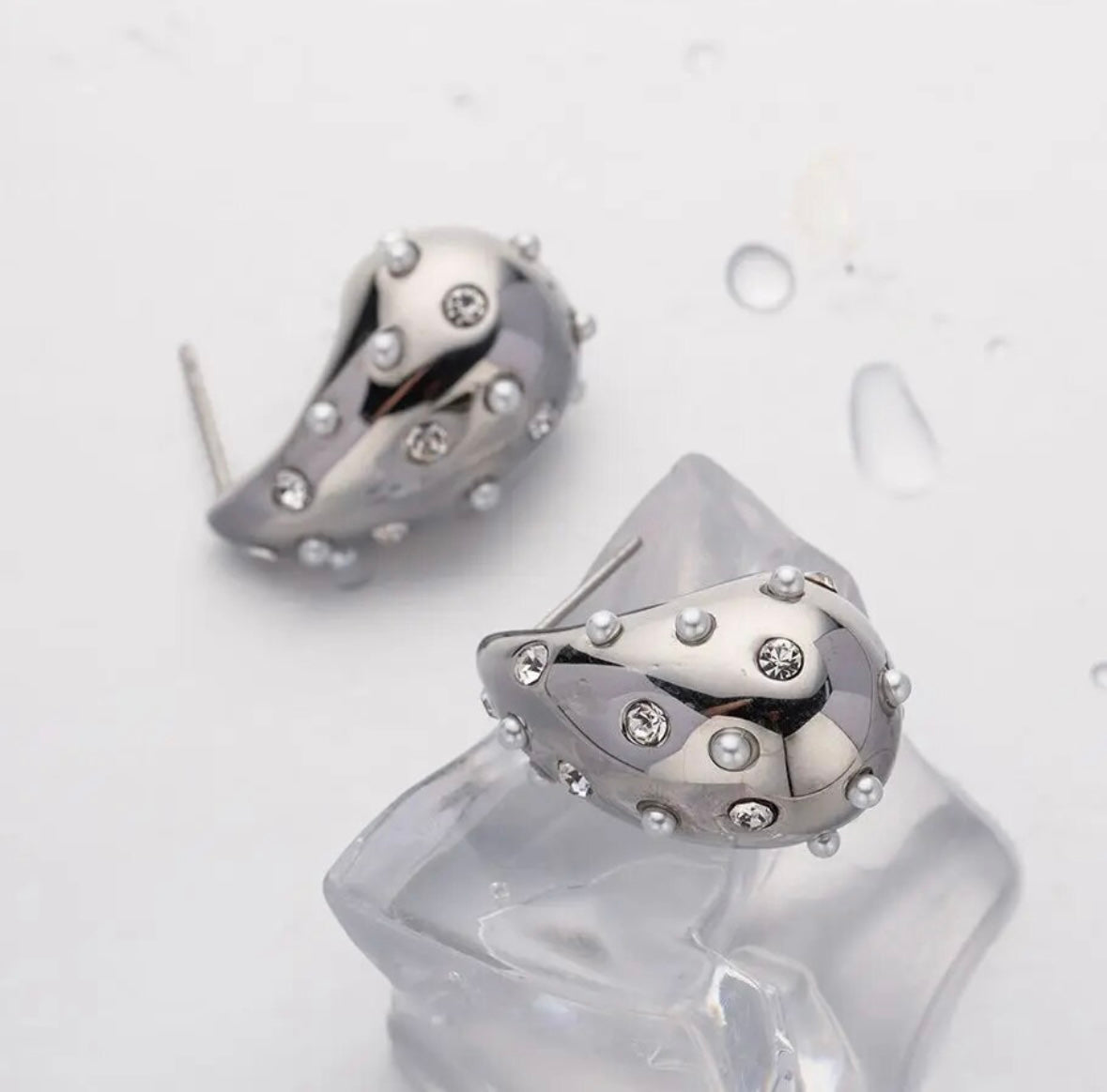 Crystal Water drop earrings