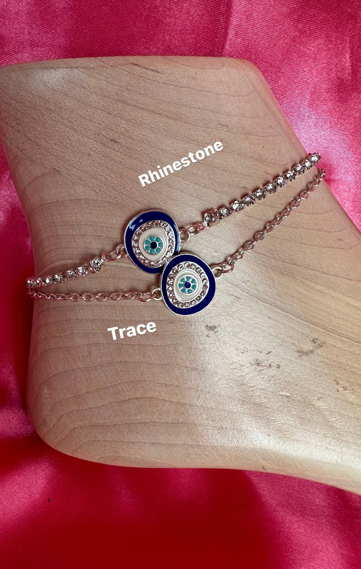 Evil eye luxe anklet